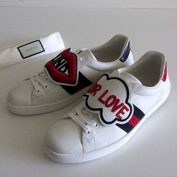 Gucci Other - new GUCCI Ace Blind For Love sneakers 12 / 12.5 US
